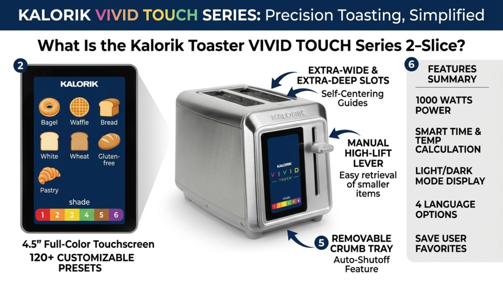 Kalorik Toaster VIVID TOUCH Series 2-Slice