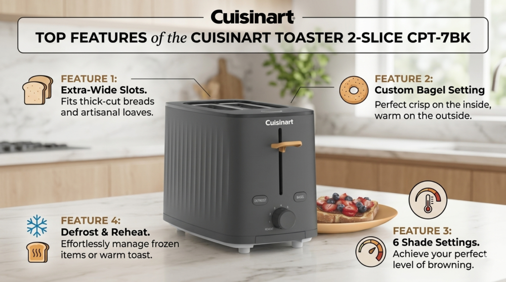 cuisinart 2 slice toaster