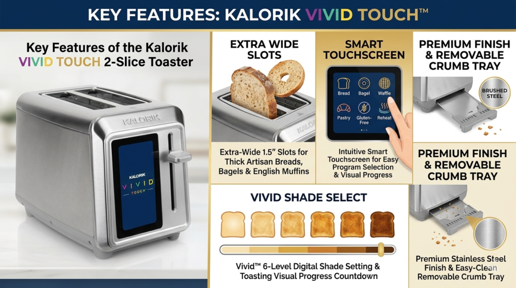 Kalorik Toaster VIVID TOUCH Series